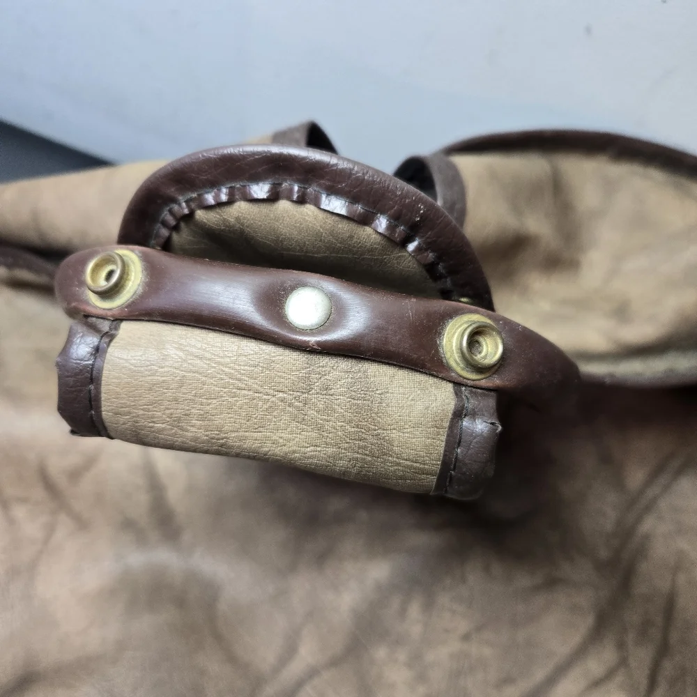 Vintage Brown Clothing Garment Hanger Travel Bag
